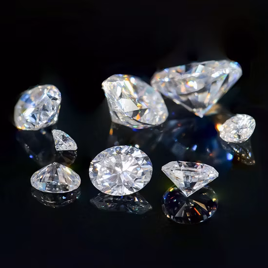 Vente en gros de toutes les tailles Vvs Hot Sale Stone Acsscher Cut Pure White Moissanite Loose Stones pour la fabrication de bijoux