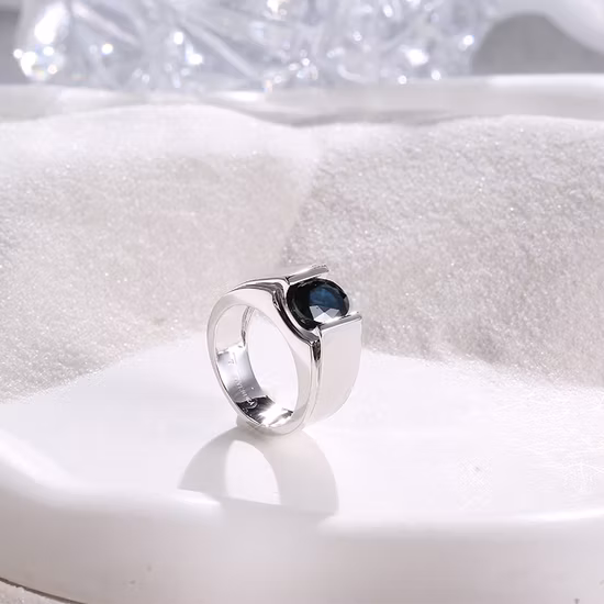 Fashion Style 925 Silver Factory Wholesale Trendy 2023 Men's Jewelry Fine Jewellery 2023 Hip Hop Moissanite CZ Diamond Luxury Ring