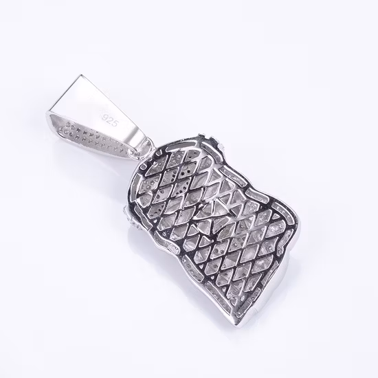Hip Hop personnalisé hommes argent glacé Moissanite diamant Jésus pendentif