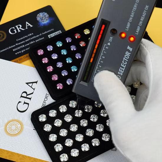 Prix ​​bon marché diamant cultivé en laboratoire petite taille 1.0mm 1.2mm 1.5mm 1.7mm 1.9mm 2.2mm 2.5mm 2.9mm prix de la pierre Moissanite