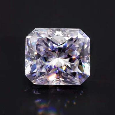 Vente en gros de pierres précieuses en vrac Radiant Cut Moissanite Diamond Def Couleur Moissanite Stone Prix par pièce