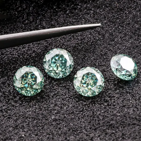 Fantaisie bleu vert Vvs Def Moissanite testeur de passe de diamant Moissanite pierres en vrac pour la fabrication de bagues de collier de bijoux