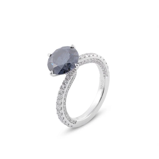 Bagues de bijoux fins Prix de gros Bagues de mariage personnalisées Réel 10K Or Moissanite Diamant Bague de fiançailles pour femmes